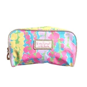 Lilly Pulitzer for Estee Lauder Spring 2013 Floral Pattern Cosmetics Bag 8"X5"X2